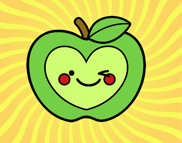 Manzana corazón