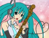 Miku con guitarra