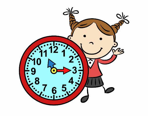 Niña con reloj