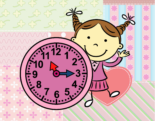 Niña con reloj