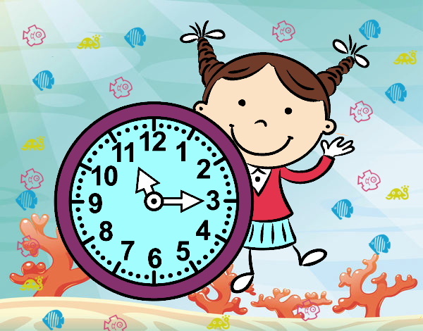 Niña con reloj