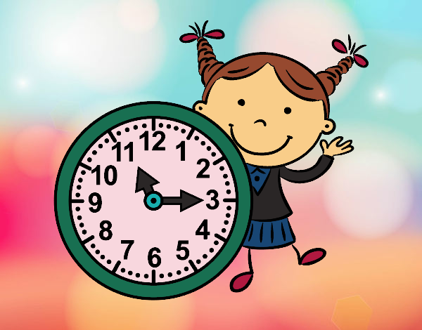 Niña con reloj