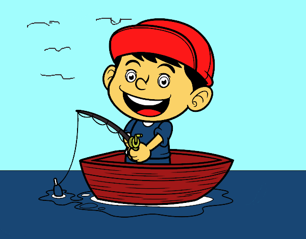 Niño pescando