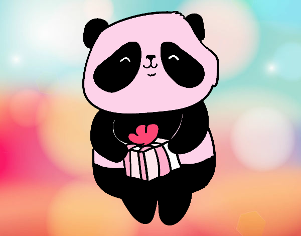 Panda con regalo