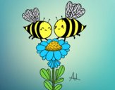 Pareja de abejas