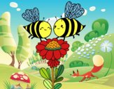 Pareja de abejas