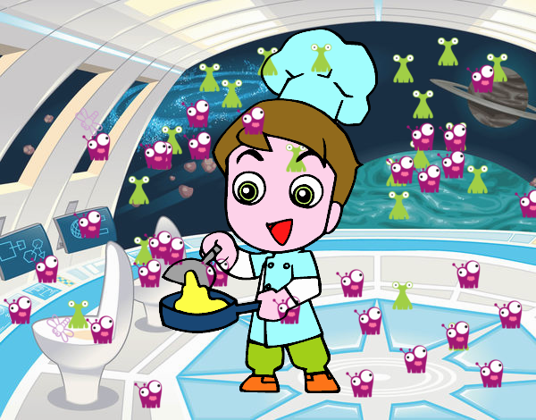 chef en el espacio