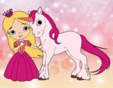 Princesa y unicornio