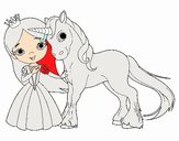 Princesa y unicornio