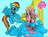 Rainbow Dash en su palacio