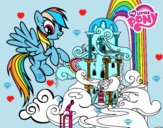 Rainbow Dash en su palacio