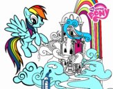 Rainbow Dash en su palacio