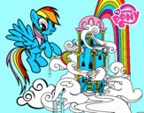 Rainbow Dash en su palacio