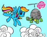 Rainbow Dash y la tortuga tanque