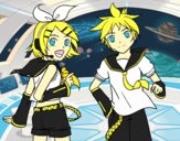 Rin y Len Kagamine Vocaloid