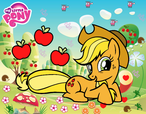 un lindo día con el poni🦄😍🍎🍎 🍎👍👍 