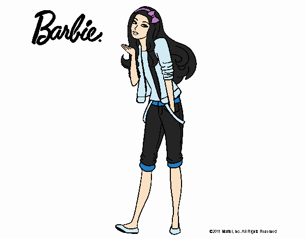 Barbie con look casual