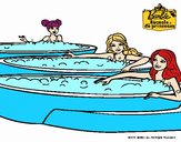 Barbie y sus amigas en el jacuzzi