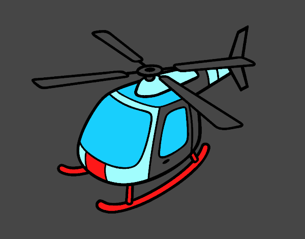 Helicóptero volando