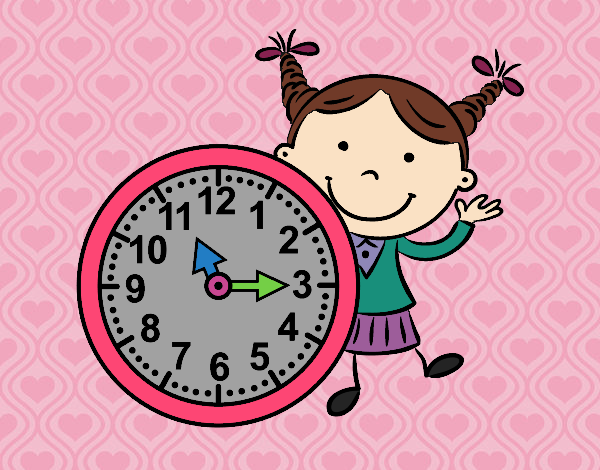 Niña con reloj