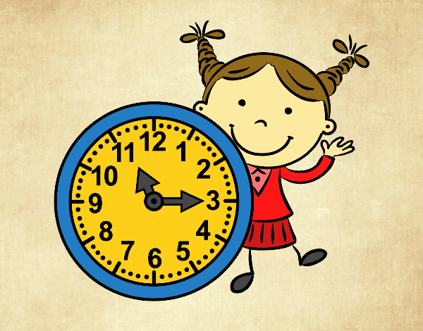 Niña con reloj