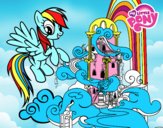 Rainbow Dash en su palacio