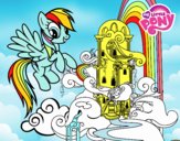 Rainbow Dash en su palacio