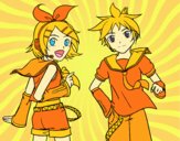 Rin y Len Kagamine Vocaloid