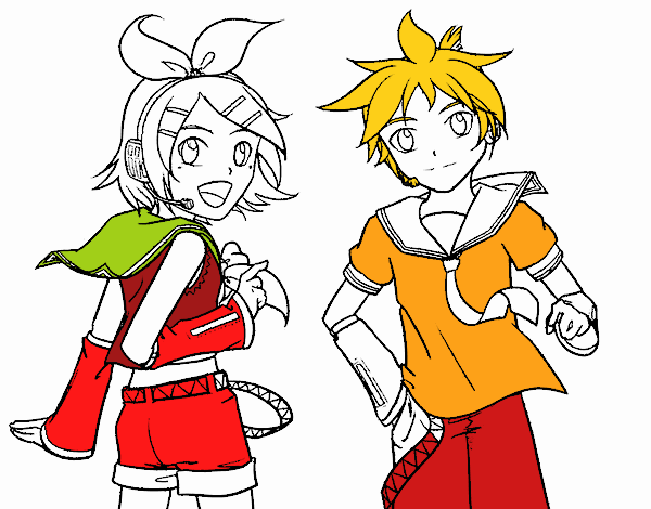 Rin y Len Kagamine Vocaloid