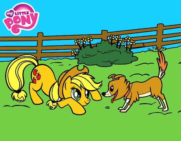 Applejack y Winona