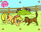 Applejack y Winona