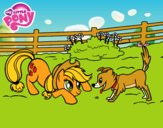 Applejack y Winona