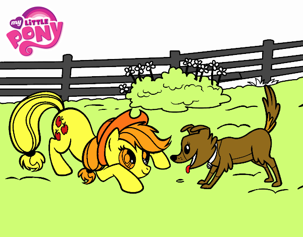 Applejack y Winona