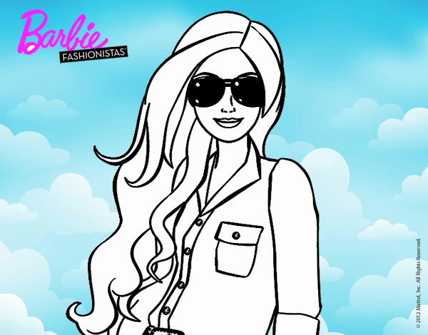 Barbie con gafas de sol