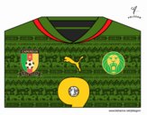 Camiseta del mundial de fútbol 2014 de Camerún