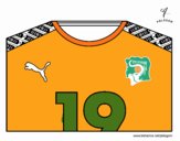 Camiseta del mundial de fútbol 2014 de Costa de Marfil