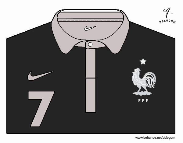 Camiseta del mundial de fútbol 2014 de Francia