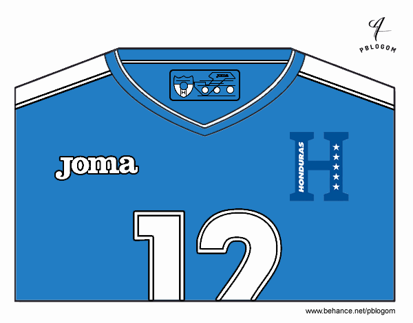 Camiseta del mundial de fútbol 2014 de Honduras