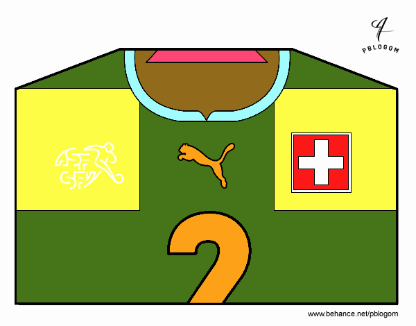 Camiseta del mundial de fútbol 2014 de Suiza