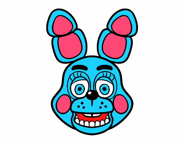 Cara de Toy Bonnie de Five Nights at Freddy's