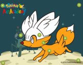 Fennekin corriendo