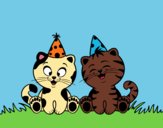 Gatos de cumpleaños