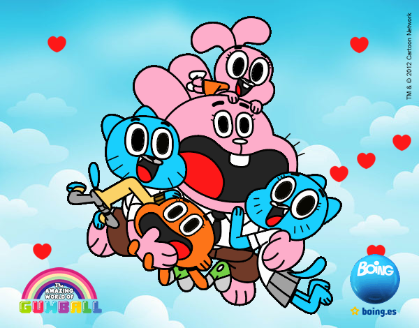 Gumball y amigos contentos