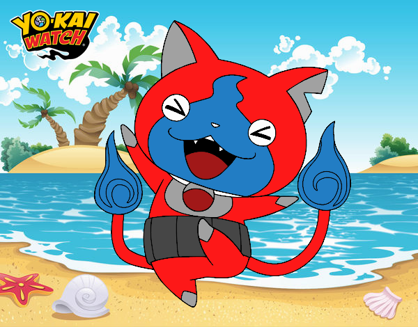 Jibanyan feliz