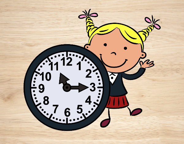 Niña con reloj