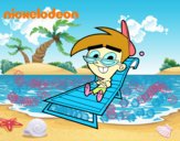 Padrinos Mágicos - Timmy tomando el sol