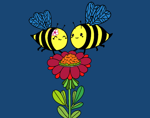 Pareja de abejas