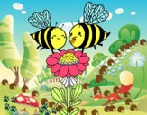 Pareja de abejas