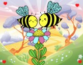 Pareja de abejas