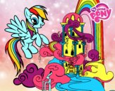 Rainbow Dash en su palacio